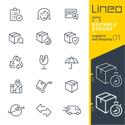 Lineo Editable Stroke 4110 Outline Icons #2, 26xAI Lineo Editable Stroke 4110 Outline Icons #2, 26xAI
