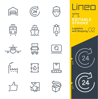 Lineo Editable Stroke 4110 Outline Icons #2, 26xAI Lineo Editable Stroke 4110 Outline Icons #2, 26xAI