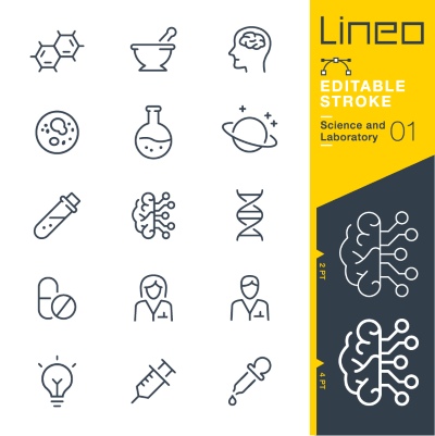 Lineo Editable Stroke 4110 Outline Icons #3, 27xAI