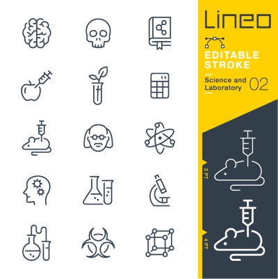 Lineo Editable Stroke 4110 Outline Icons #3, 27xAI