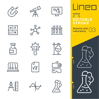 Lineo Editable Stroke 4110 Outline Icons #3, 27xAI
