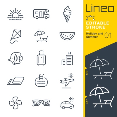 Lineo Editable Stroke 4110 Outline Icons #4, 28xAI