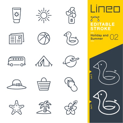 Lineo Editable Stroke 4110 Outline Icons #4, 28xAI