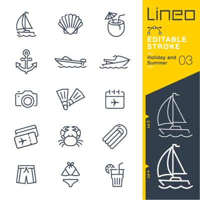 Lineo Editable Stroke 4110 Outline Icons #4, 28xAI