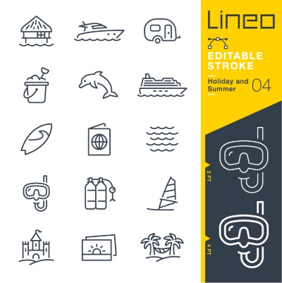 Lineo Editable Stroke 4110 Outline Icons #4, 28xAI