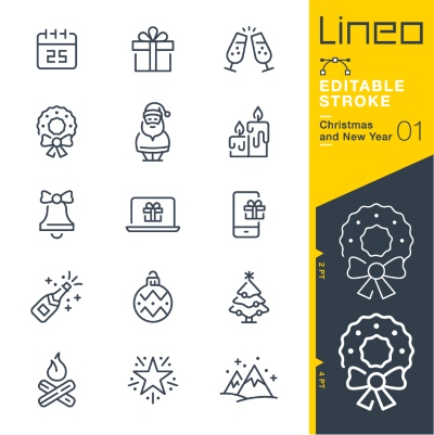 Lineo Editable Stroke 4110 Outline Icons #4, 28xAI