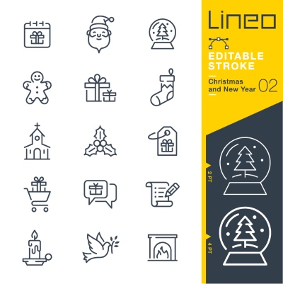 Lineo Editable Stroke 4110 Outline Icons #4, 28xAI