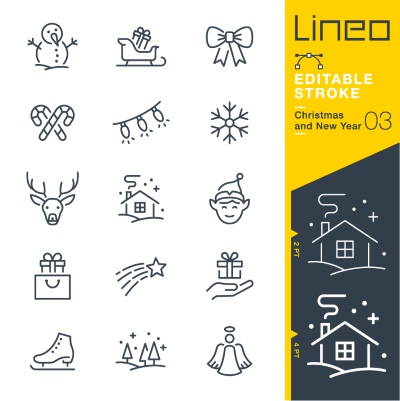 Lineo Editable Stroke 4110 Outline Icons #4, 28xAI