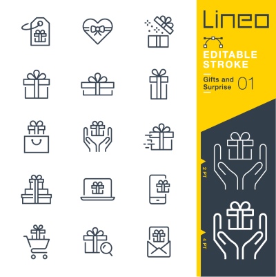 Lineo Editable Stroke 4110 Outline Icons #4, 28xAI