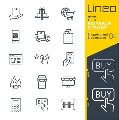 Lineo Editable Stroke 4110 Outline Icons #4, 28xAI