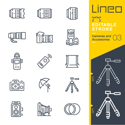Lineo Editable Stroke 4110 Outline Icons #4, 28xAI