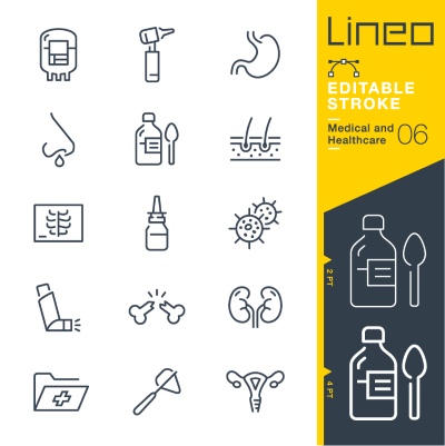 Lineo Editable Stroke 4110 Outline Icons #5, 26xAI