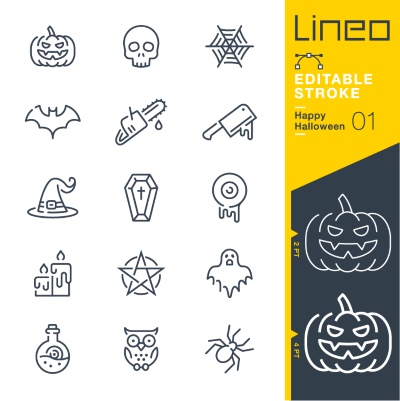 Lineo Editable Stroke 4110 Outline Icons #5, 26xAI