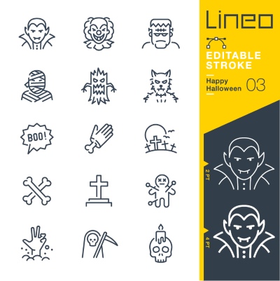 Lineo Editable Stroke 4110 Outline Icons #5, 26xAI