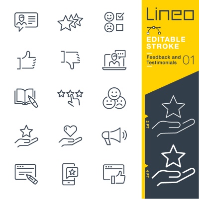 Lineo Editable Stroke 4110 Outline Icons #5, 26xAI