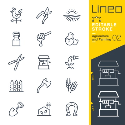 Lineo Editable Stroke 4110 Outline Icons #5, 26xAI
