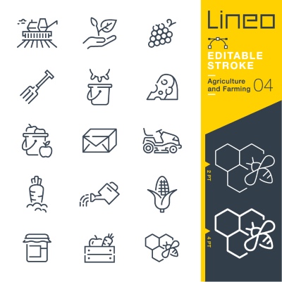 Lineo Editable Stroke 4110 Outline Icons #5, 26xAI