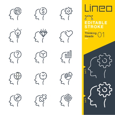Lineo Editable Stroke 4110 Outline Icons #6, 28xAI