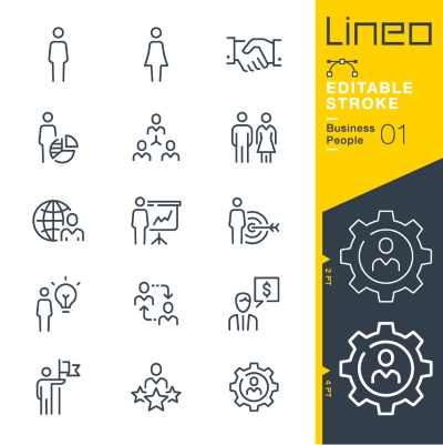 Lineo Editable Stroke 4110 Outline Icons #6, 28xAI