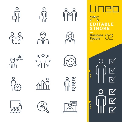 Lineo Editable Stroke 4110 Outline Icons #6, 28xAI