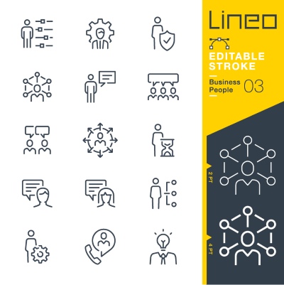Lineo Editable Stroke 4110 Outline Icons #6, 28xAI