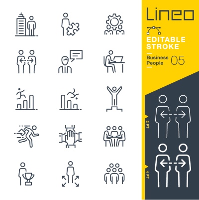 Lineo Editable Stroke 4110 Outline Icons #6, 28xAI