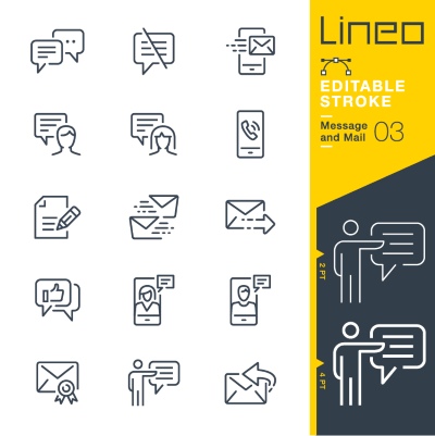 Lineo Editable Stroke 4110 Outline Icons #6, 28xAI