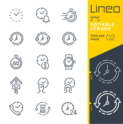 Lineo Editable Stroke 4110 Outline Icons #6, 28xAI