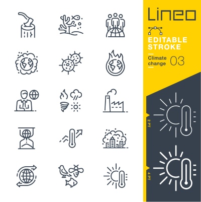 Lineo Editable Stroke 4110 Outline Icons #6, 28xAI