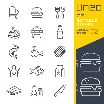 Lineo Editable Stroke 4110 Outline Icons #7, 28xAI