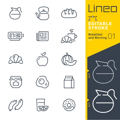 Lineo Editable Stroke 4110 Outline Icons #7, 28xAI