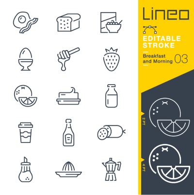 Lineo Editable Stroke 4110 Outline Icons #7, 28xAI