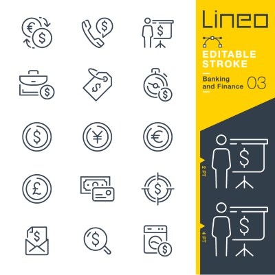 Lineo Editable Stroke 4110 Outline Icons #7, 28xAI