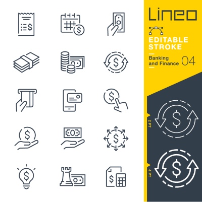 Lineo Editable Stroke 4110 Outline Icons #7, 28xAI