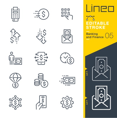 Lineo Editable Stroke 4110 Outline Icons #7, 28xAI