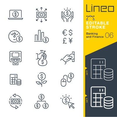 Lineo Editable Stroke 4110 Outline Icons #7, 28xAI