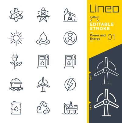 Lineo Editable Stroke 4110 Outline Icons #8, 27xAI