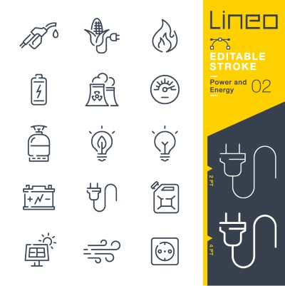 Lineo Editable Stroke 4110 Outline Icons #8, 27xAI
