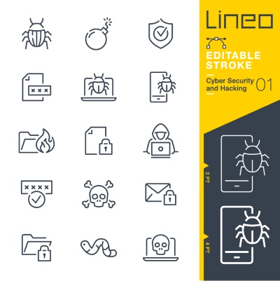 Lineo Editable Stroke 4110 Outline Icons #8, 27xAI