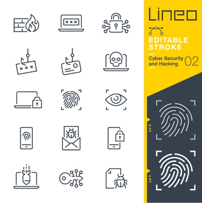 Lineo Editable Stroke 4110 Outline Icons #8, 27xAI