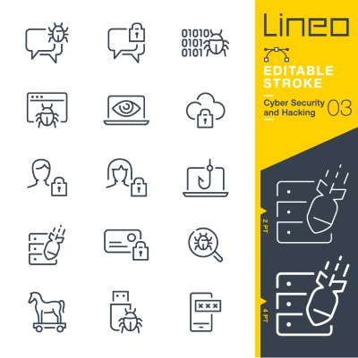 Lineo Editable Stroke 4110 Outline Icons #8, 27xAI