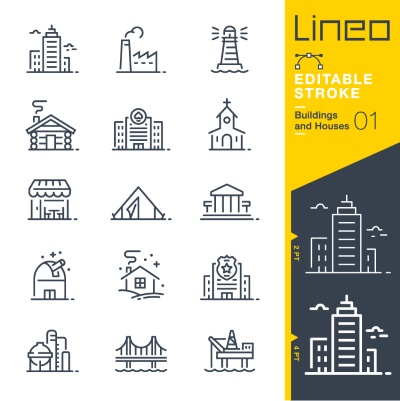 Lineo Editable Stroke 4110 Outline Icons #8, 27xAI