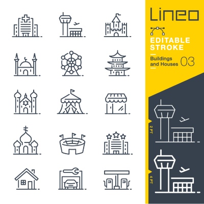 Lineo Editable Stroke 4110 Outline Icons #8, 27xAI