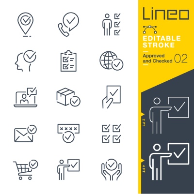 Lineo Editable Stroke 4110 Outline Icons #8, 27xAI