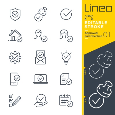 Lineo Editable Stroke 4110 Outline Icons #8, 27xAI