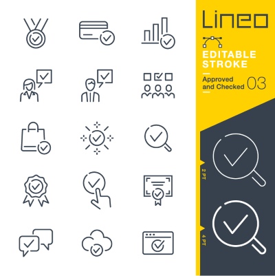Lineo Editable Stroke 4110 Outline Icons #8, 27xAI