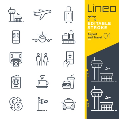 Lineo Editable Stroke 4110 Outline Icons #8, 27xAI