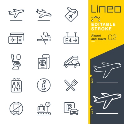 Lineo Editable Stroke 4110 Outline Icons #8, 27xAI