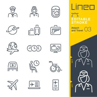 Lineo Editable Stroke 4110 Outline Icons #8, 27xAI