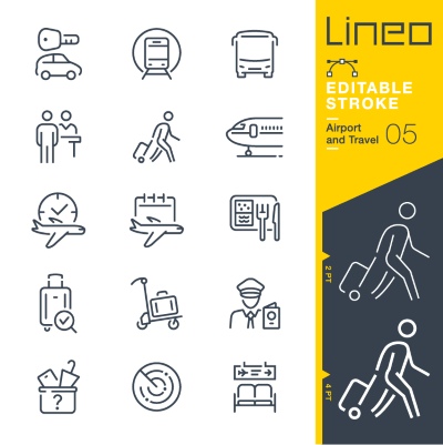Lineo Editable Stroke 4110 Outline Icons #8, 27xAI